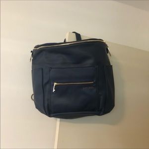 Navy Blue Fawn Design Diaper Backpack